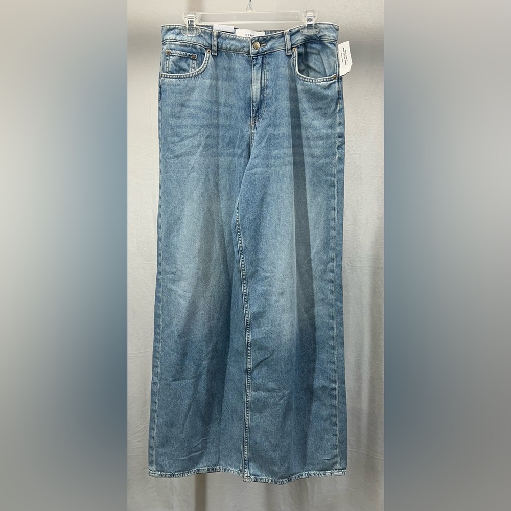 JJXX Jack & Jones Girls Wide High Waist Light Blue Relaxed Jeans 31/32